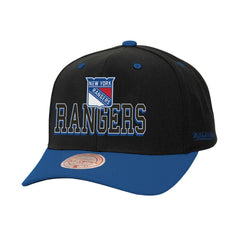 New York Rangers Mitchell & Ness Backside Script 2-Tone Pro Crown Adjustable Hat Online