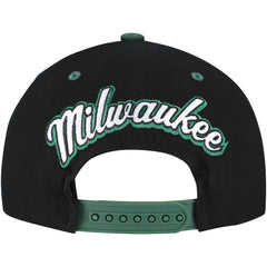 Milwaukee Bucks Backside Script Two-Tone Pro Crown Adjustable Hat Outlet