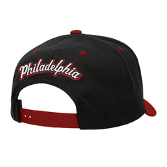 Philadelphia 76ers Backside Script 2-Tone Pro Crown Adjustable Hat New