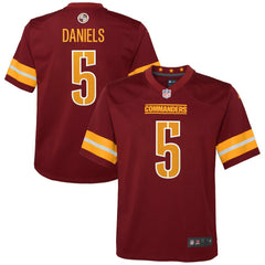 Jayden Daniels Washington Commanders Youth Game Jersey - Burgundy