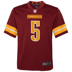 Jayden Daniels Washington Commanders Youth Game Jersey - Burgundy
