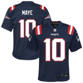 New England Patriots Nike Drake Maye Youth Game Jersey