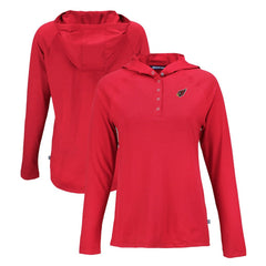 Arizona Cardinals Cutter & Buck Women's Coastline Epic Comfort Eco Recycled Raglan Pullover Hoodie