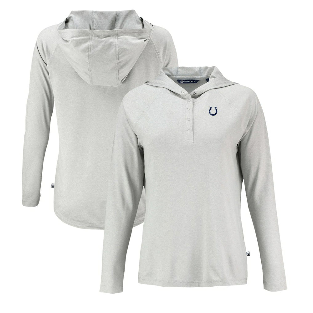 Indianapolis Colts Cutter & Buck Women's Coastline Epic Comfort Eco Recycled Raglan Pullover Hoodie