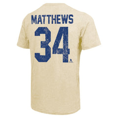 Auston Matthews Toronto Maple Leafs Majestic Threads Dynasty Name & Number Tri-Blend T-Shirt Outlet