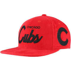 Mitchell & Ness Chicago Cubs Male Adult Corduroy Snapback Hat | MLB New