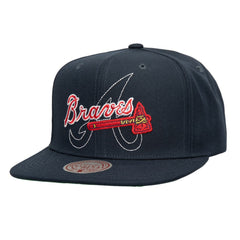 Atlanta Braves Mitchell & Ness Double Up Snapback Hat | MLB Near me