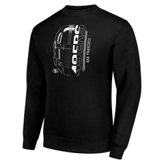 San Francisco 49ers Starter Half Helmet Team Graphic Tri-Blend Fleece Pullover Sweatshirt
