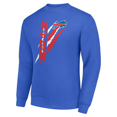 Buffalo Bills Starter Color Scratch Team Graphic Fleece Pullover Sweatshirt