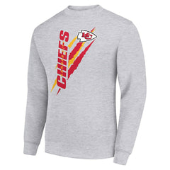Kansas City Chiefs Starter Color Scratch Team Graphic Fleece Pullover Sweatshirt