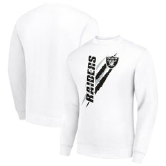 Las Vegas Raiders Starter Color Scratch Team Graphic Fleece Pullover Sweatshirt