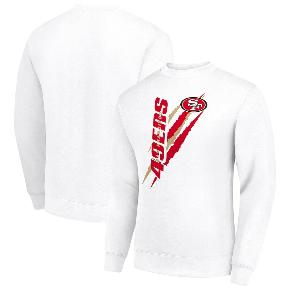 San Francisco 49ers Starter Color Scratch Team Graphic Fleece Pullover Sweatshirt
