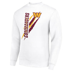 Washington Commanders Starter Color Scratch Team Graphic Fleece Pullover Sweatshirt