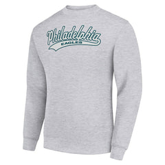 Philadelphia Eagles Starter Tailsweep Team Graphic Tri-Blend Fleece Pullover Sweatshirt