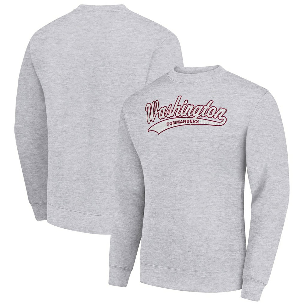 Washington Commanders Starter Tailsweep Team Graphic Tri-Blend Fleece Pullover Sweatshirt