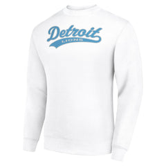 Detroit Lions Starter Tailsweep Team Graphic Tri-Blend Fleece Pullover Sweatshirt