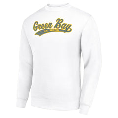 Green Bay Packers Starter Tailsweep Team Graphic Tri-Blend Fleece Pullover Sweatshirt
