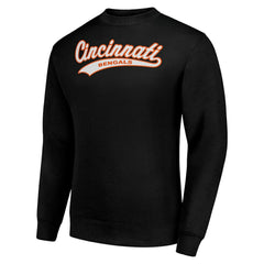 Cincinnati Bengals Starter Tailsweep Team Graphic Tri-Blend Fleece Pullover Sweatshirt