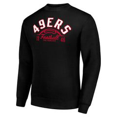San Francisco 49ers Starter Half Ball Team Graphic Tri-Blend Fleece Pullover Sweatshirt