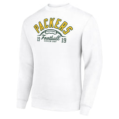 Green Bay Packers Starter Half Ball Team Graphic Tri-Blend Fleece Pullover Sweatshirt