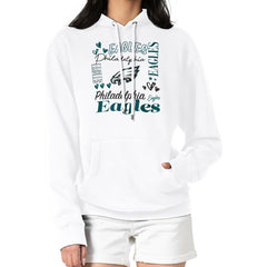 Philadelphia Eagles G-III 4Her by Carl Banks Women's Collage Graphic Fleece Pullover Hoodie