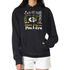 Green Bay Packers G-III 4Her by Carl Banks Women's Collage Graphic Fleece Pullover Hoodie