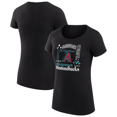 Arizona Diamondbacks G-III 4Her by Carl Banks Women's Super-Slim Fit Lightweight Collage Team Graphic Crew Neck T-Shirt | MLB Near me