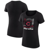 Cincinnati Reds G-III 4Her by Carl Banks Women's Super-Slim Fit Lightweight Collage Team Graphic Crew Neck T-Shirt | MLB On Sale