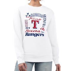 Texas Rangers G-III 4Her by Carl Banks Women's Collage Team Graphic Fleece Pullover Hoodie | MLB On Sale