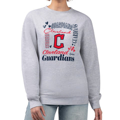 Cleveland Guardians G-III 4Her by Carl Banks Women's Collage Team Graphic Fleece Pullover Hoodie | MLB Sale