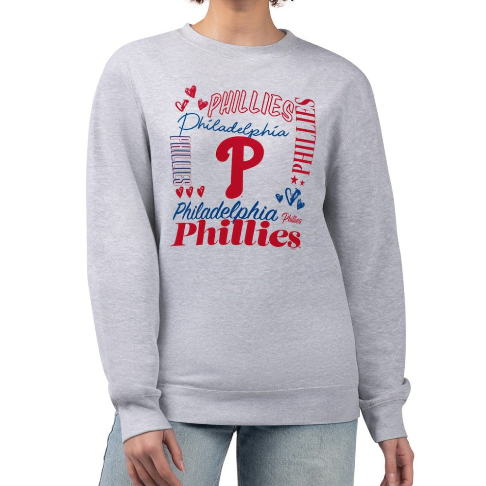 Philadelphia Phillies G-III 4Her by Carl Banks Women's Collage Team Graphic Fleece Pullover Hoodie | MLB Shop