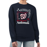 Washington Nationals G-III 4Her by Carl Banks Women's Collage Team Graphic Fleece Pullover Hoodie | MLB Shop