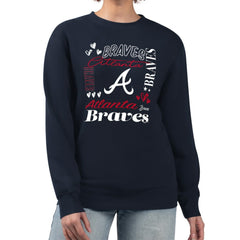 Atlanta Braves G-III 4Her by Carl Banks Women's Collage Team Graphic Fleece Pullover Hoodie | MLB Near me