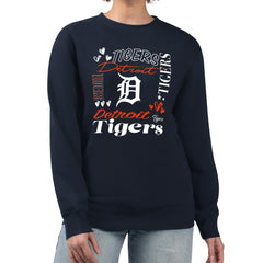 Detroit Tigers G-III 4Her by Carl Banks Women's Collage Team Graphic Fleece Pullover Hoodie | MLB Sale
