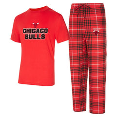 Chicago Bulls Concepts Sport Vector Top & Flannel Pants Sleep Set Online