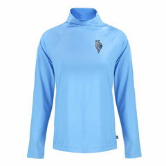 Kansas City Royals Cutter & Buck Women's City Connect Coastline Epic Comfort Eco Recycled Funnel Neck Raglan Pullover Top | MLB Discount