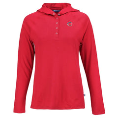 Cincinnati Reds Cutter & Buck Women's Stars And Stripes Coastline Epic Comfort Eco Recycled Hoodie Raglan Long Sleeve T-Shirt | MLB Online