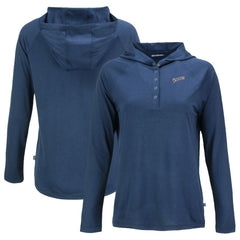 San Diego Padres Cutter & Buck Women's Cooperstown Collection Coastline Epic Comfort Eco Recycled Hoodie Raglan Long Sleeve T-Shirt | MLB Online