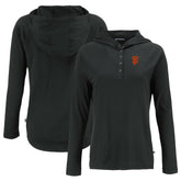 San Francisco Giants Cutter & Buck Women's Coastline Epic Comfort Eco Recycled Hoodie Raglan Long Sleeve T-Shirt | MLB Outlet