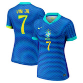 Vini Jr. Brazil National Team Women's 2024 Away Replica Jersey Blue - Nike