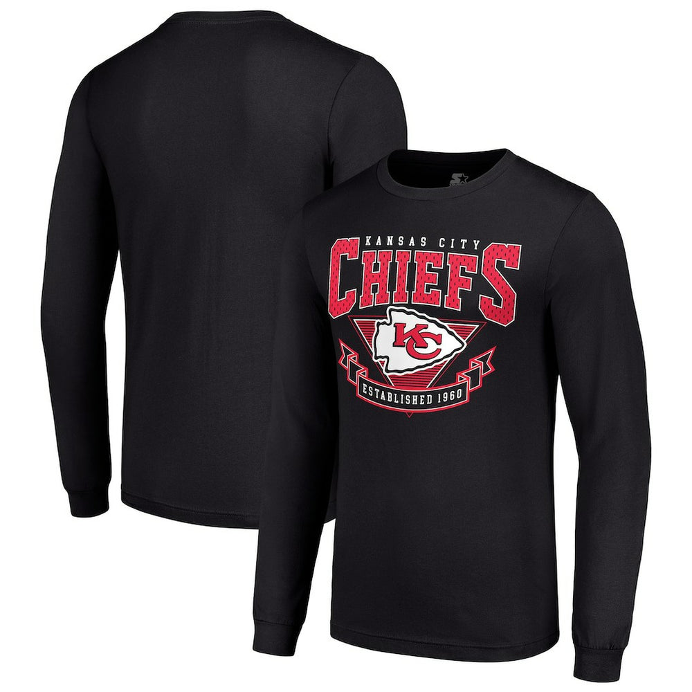 Kansas City Chiefs Starter '80s Inspired Team Logo Long Sleeve T-Shirt
