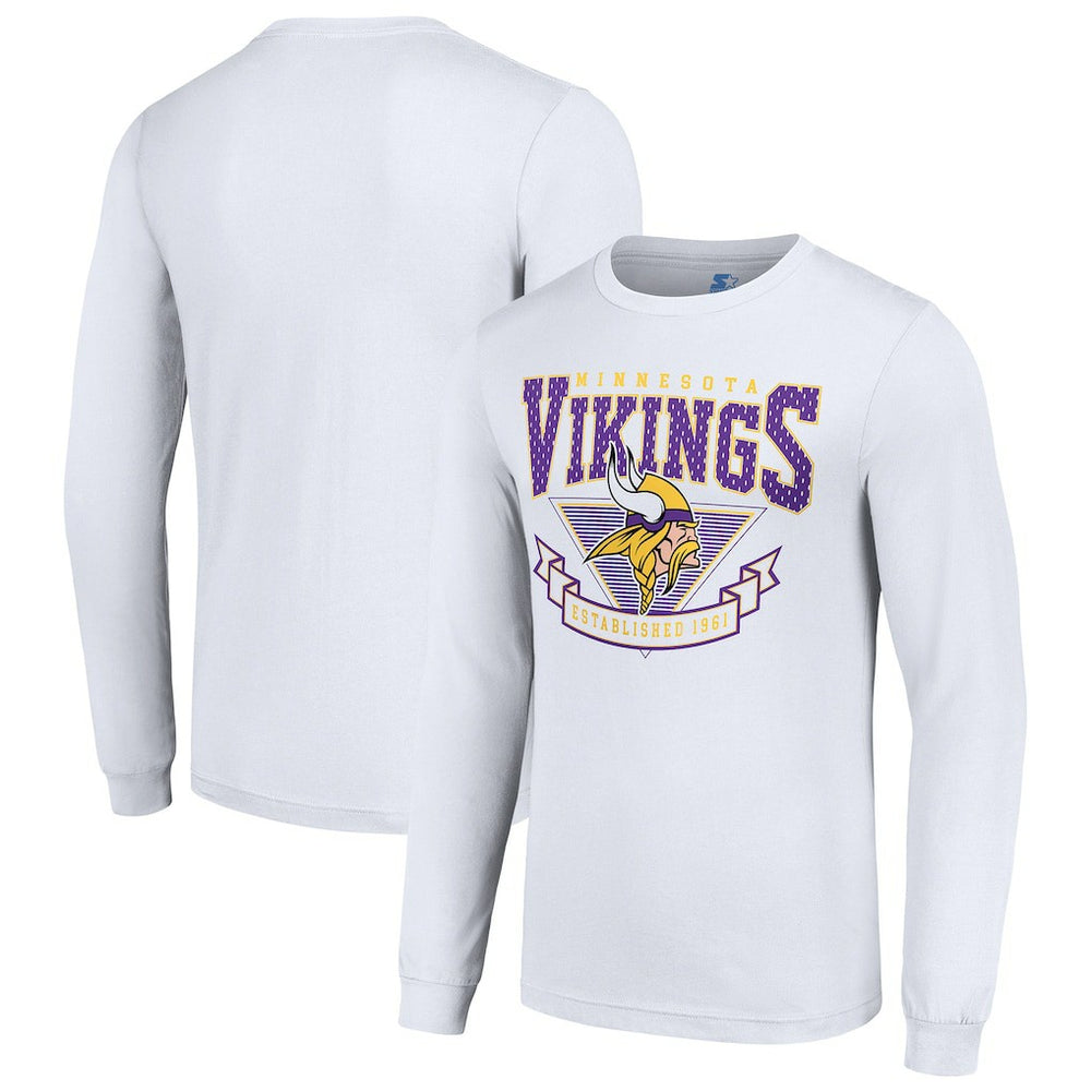 Minnesota Vikings Starter '80s Inspired Team Logo Long Sleeve T-Shirt