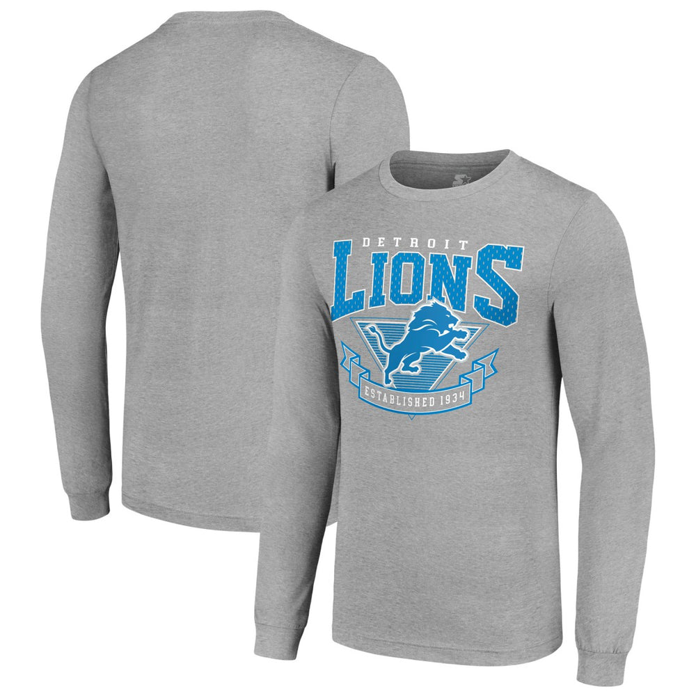 Detroit Lions Starter '80s Inspired Team Logo Long Sleeve T-Shirt