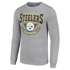 Pittsburgh Steelers Starter '80s Inspired Team Logo Long Sleeve T-Shirt
