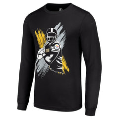 Pittsburgh Steelers Starter Player X Logo Graphic Long Sleeve T-Shirt