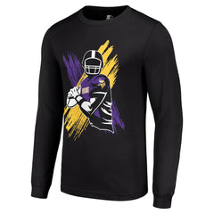 Minnesota Vikings Starter Player X Logo Graphic Long Sleeve T-Shirt