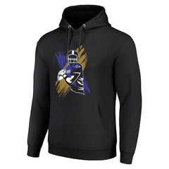 Baltimore Ravens Starter Player X Fleece Pullover Hoodie