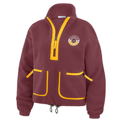 Washington Commanders WEAR by Erin Andrews Women's Polar Fleece Half-Zip Jacket