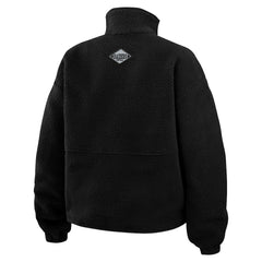 Las Vegas Raiders WEAR by Erin Andrews Women's Polar Fleece Half-Zip Jacket