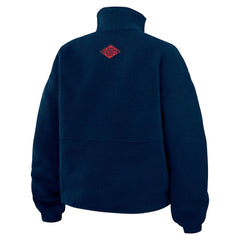 New England Patriots WEAR by Erin Andrews Women's Polar Fleece Half-Zip Jacket